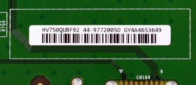 T-CON ORIGINAL PARA TV VIZIO / NUMERO DE PARTE 44-97720050 / 47-6021663 / HV750QUBF92 / 44-9772005O / GY4A4653649 / PANEL BOEI750WQ1 / DISPLAY HV750QUB-F92 / MODELO M75Q6X-L4 / 75PUL7552/F7 - Imagen 3