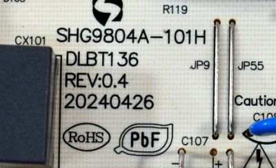 FUENTE DE PODER ORIGINAL PARA TV LG / NUMERO DE PARTE 81-PBE124-H480001 / SHG9804A-101H / CQC16001141928 / PANEL LVU980C0DAN / DISPLAY ST9751D01-4 VER.2.2 / BOARD ST9751D01-1-XLL-1 / ST9751D01-1-XLR-1 / ST9751D01-1-XRL-1 / MODELO 98UT9000PUA.CUSCKH - Imagen 3