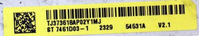 MAIN ORIGINAL PARA TV SAMSUNG 4K UHD HDR / NUMERO DE PARTE BN94-18054D / BN41-02992A / BN9418054D / BN97-20671D / BN96-50471A / BN96-50310A / PANEL CY-BC075HGHV2H / DISPLAY ST7461D03-1 V2.1 / BOARD CSU17-XL-2 / CSU17-XR-2 / MODELO UN75DU7200BXZA UB01 - Imagen 2