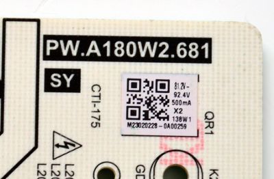 FUENTE DE PODER ORIGINAL PARA TV LG / NUMERO DE PARTE  60101-04512 / PW.A180W2.681 / 4300212344 / M23020228 / PANEL BOEI650WQ1QF7D / DISPLAY HV650QUB-F7D / BOARD HV650QUB_N9E_L2_S4 / 47_6002895 / HV650QUB_N9E_L1_S3 / 47_6002894 / MODELO 65UQ7570PUJ.CWMFBH - Imagen 2