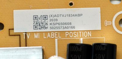 FUENTE DE PODER ORIGINAL PARA TV VIZIO / NUMERO DE PARTE ADTVJ1834ABP / 715GA650-P01-000-003S / (X)ADTVJ1834ABP / KSP650608 / 5025573A0166 / A2009450092 / PANEL T650QVF09.4 / DISPLAY T650QVN07.2 / MODELO P65QX-H1 - Imagen 4