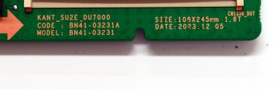 MAIN ORIGINAL PARA TV SAMSUNG 4K UHD HDR / NUMERO DE PARTE BN96-58722R / BN41-03231A / BN41-03231 / KANT_SU2E_DU7000 / BN9658722R / BN96-58579K / BN96-58286A / PANEL CY-BD055HGXVDH / DISPLAY LC550EQC (SS)(A4) / MODELO UN55DU7200BXZA / UN55DU7200BXZA SF14 - Imagen 3