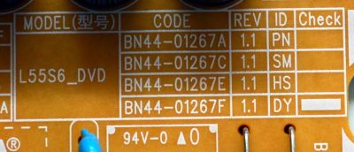 FUENTE DE PODER ORIGINAL PARA TV SAMSUNG / NUMERO DE PARTE L55S6DVDXX / L55S6_DVD / BN44-01267A / BN44-01267C / BN44-01267E / BN44-01267F / PANEL CY-BD055HGXVDH / DISPLAY LC550EQC (SS)(A4) / MODELO UN55DU7200BXZA / UN55DU7200BXZA SF14 - Imagen 2