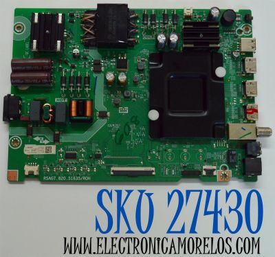 MAIN FUENTE COMBO ORIGINAL PARA TV HISENSE 4K UHD HDR ROKU TV / NUMERO DE PARTE 409841 / RSAG7.820.51635/ROH / 55A51HUR(0002) / 409840 / PANEL JHD550H1U62-T0LA / DISPLAY PT550GT08-1 VER.1.0 / BOARD PT550GT08-1-XR-1 / PT550GT08-1-XL-1 / MODELO 55R6030N 