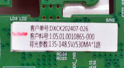 MAIN FUENTE COMBO ORIGINAL PARA TV SCEPTRE 4K UHD TV / NUMERO DE PARTE  DXCK202407 / TP.MS3683.PC821 / DXCK202407-026 / HF500QUB-F20 / 1.05.01.0010865-000 / A24070912 / PANEL MDHF500QUB-F20 / DISPLAY HF500QUB-F20 / MODELO U515CV-UMRD - Imagen 2