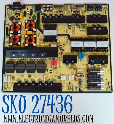 FUENTE DE PODER ORIGINAL PARA TV SAMSUNG / NUMERO DE PARTE BN44-01232A / L98S8NA_CDY / BN4401232A / PANEL CY-TC098FKEV1H / DISPLAY HV980QUB-S1A / BOARD 100418278C0699A / 47.6004707 / 100418281C0699A / SC001007 / 100418279C0699A / MODELO QN98Q80CDFXZA BA02