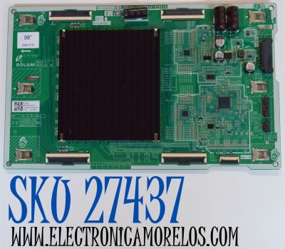 LED DRIVER ORIGINAL PARA TV SAMSUNG / NUMERO DE PARTE BN44-01231A / L98S8NC_CSM / ST98P361H1/WVD / BN4401231A / PANEL CY-TC098FKEV1H / DISPLAY HV980QUB-S1A / BOARD 100418278C0699A / 47.6004707 / 100418281C0699A / MODELO QN98Q80CDFXZA BA02