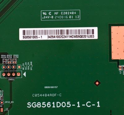 T-CON ORIGINAL PARA TV JVC / NUMERO DE PARTE 3429A1002C24 / SG8561D05-1-C-1 / C05448S0F-C / SG8561D05-1 / 3429A1002C2411HC / PANEL K860WDJ1 / DISPLAY SG8561D05-1 / MODELO SI85URF - Imagen 2