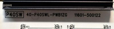 FUENTE DE PODER ORIGINAL PARA TV TCL / NUMERO DE PARTE 30805-000419 / 40-P40SWL-PWB1ZG / 11601-500122 / P40SW / 20372495 / DISPLAY ST7461D05-3 VER.2.1 / MODELO 75QM751G - Imagen 2