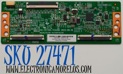 T-CON ORIGINAL PARA TV PHILIPS / NUMERO DE PARTE T8-00TR32T-TC003 / 40-TR732K-TCA2HG / HKC50/55/65 / VA/CSOT55/65 / V430DJ2-Q01 F2 / V8-G2732K-P000008 / PANEL LVU430CSDX / DISPLAY V430DJ2-Q01 / MODELO 43PUL7652/F7