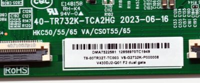 T-CON ORIGINAL PARA TV PHILIPS / NUMERO DE PARTE T8-00TR32T-TC003 / 40-TR732K-TCA2HG / HKC50/55/65 / VA/CSOT55/65 / V430DJ2-Q01 F2 / V8-G2732K-P000008 / PANEL LVU430CSDX / DISPLAY V430DJ2-Q01 / MODELO 43PUL7652/F7 - Imagen 2