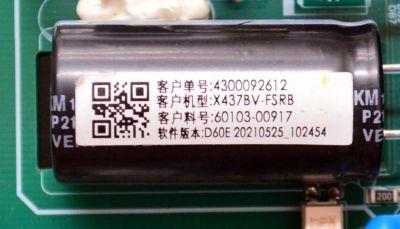 MAIN FUENTE COMBO ORIGINAL PARA TV SCEPTRE / NUMERO DE PARTE 60103-00917 / TP.MS3553.PB802 / 4300092612 / A21043076-0H12345 / PANEL BOEA430WU1 / DISPLAY CC430LV1D VER.02 / MODELO X437BV-FSRD / X437BV-FSRB - Imagen 2