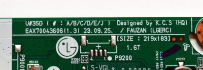 MAIN ORIGINAL PARA TV LG 4K UHD HDR SMART TV / NUMERO DE PARTE EBT67926902 / EAX70043606 / EAX70043606(1.3) / 67926902 / PANEL NC750TQG-ABKHG / DISPLAY HV750QUB-F9E / MODELO 75UT7550AUA / 75UT7550AUA.BUSFLKR - Imagen 3