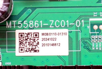 MAIN FUENTE COMBO ORIGINAL PARA TV VIZIO 4K UHD HDR SMARTCAST / NUMERO DE PARTE 515C55861M08 / MT55861-ZC01-01 / E022M764-C3 / M08/0110-01310 / 2010146612 / DISPLAY ST4951D01-1 VER.2.2 / MODELO V4K50M-0810 / V4K50M-0810 LMC1T8MA - Imagen 4