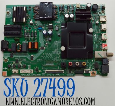 MAIN FUENTE COMBO ORIGINAL PARA TV HISENSE 4K UHD HDR ROKU TV / NUMERO DE PARTE 357344 / RSAG7.820.13662/ROH / 58A51LUR / 357345 / PANEL HD580H1U91 / DISPLAY CV580U4-L01 / MODELO 58R6E5