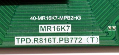 MAIN FUENTE COMBO ORIGINAL PARA TV TCL FULL HD ROKU TV / NUMERO DE PARTE G0301-000444 / MR16K17 / TPD.R816T.PB772 (T) / 40-MR16K17-MPB2HG / G0301-000444-W30 / G0301-000444-W3S / PANEL LVF430NDEL / DISPLAY PT430CT05-1 VER.1.0 / MODELO 43S310R - Imagen 2