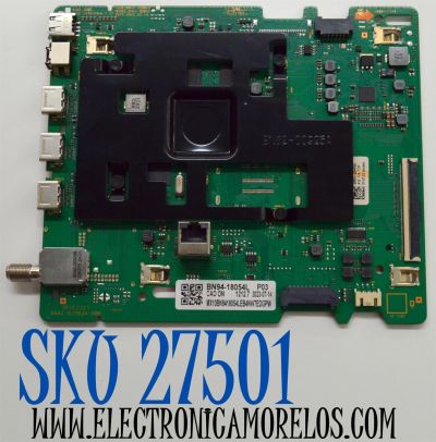 MAIN ORIGINAL PARA TV SAMSUNG UHD 4K / NUMERO DE PARTE BN94-18054L / BN41-02992A / BN97-20449D / BN41-02992A-000 / BN9418054L / BN96-50849A / PANEL CY-BC085HGCV2H / DISPLAY PT850GT01-1 VER.1.0 / BOARD PT850GT01-1-XR-5 / MODELO UN85DU7200BXZA XC02