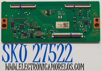 T-CON ORIGINAL PARA TV ONN / NUMERO DE PARTE 513C55B0M82 / TV55B0-ZC26-01(C) / E022M768-A1 / E168066 / 303C55B0233 / M82/1717-14812 / 2010141540 / DISPLAY V850DJ2-Q01 / MODELO 100150805 85"