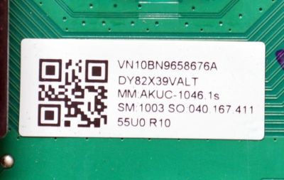 MAIN ORIGINAL PARA TV SAMSUNG 4K UHD HDR / NUMERO DE PARTE BN96-58676A / BN41-03231A / BN41-03231 / KANT_SU2E_DU7000 / BN9658676A / BN96-58579A / BN96-58286A / PANEL CY-BD055HGXV2H / DISPLAY LC550EQC (SP)(A3) / MODELO UN55DU7200BXZA / UN55DU7200BXZA WB01 - Imagen 2