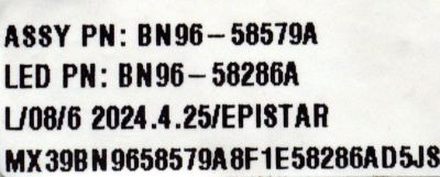 MAIN ORIGINAL PARA TV SAMSUNG 4K UHD HDR / NUMERO DE PARTE BN96-58676A / BN41-03231A / BN41-03231 / KANT_SU2E_DU7000 / BN9658676A / BN96-58579A / BN96-58286A / PANEL CY-BD055HGXV2H / DISPLAY LC550EQC (SP)(A3) / MODELO UN55DU7200BXZA / UN55DU7200BXZA WB01 - Imagen 5
