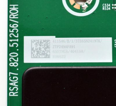 MAIN ORIGINAL PARA TV HISENSE 4K UHD HDR GOOGLE TV / NUMERO DE PARTE 411546 / RSAG7.820.51256/ROH / 404158 / 65S7NUA / N24197KU / PANEL HE650X3U61-T0L1 / DISPLAY PT650GT02-7 VER.1.0 / BOARD PT650GT02-3-XR2-3 / PT650GT02-3-XR1-3 / MODELO 65S75N - Imagen 3