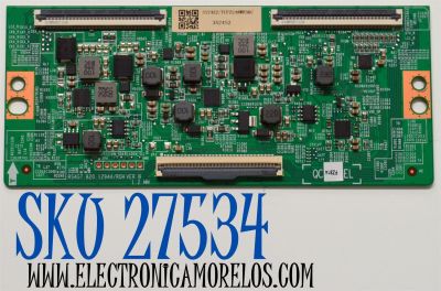 T-CON ORIGINAL PARA TV HISENSE / NUMERO DE PARTE 352452 / RSAG7.820.12944/ROH VER.B / TCFZ24WB3KC / PANEL HE650X3U61-T0L1 / DISPLAY PT650GT02-7 VER.1.0 / BOARD PT650GT02-3-XR2-3 / PT650GT02-3-XL2-3 / PT650GT02-3-XR1-3 / PT650GT02-3-XL1-3 / MODELO 65S75N