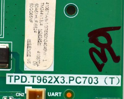 MAIN FUENTE COMBO ORIGINAL PARA TV HISENSE 4K UHD HDR QLED FIRE TV / NUMERO DE PARTE 410671 / TPD.T962X3.PC703 (T) / 50A51HUF / 410670 / PANEL HD500H1U91-T0LHK2 / DISPLAY CV500U2-L01 REV:02 / BOARD CV500U2-L01-XL-2 / CV500U2-L01-XR-2 / MODELO 50QD65NF - Imagen 3