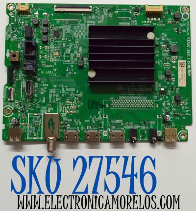 MAIN ORIGINAL PARA TV HISENSE 4K UHD HDR SMART TV / NUMERO DE PARTE 411916 / RSAG7.820.13538/ROH / 65A51HUA(0002) / 411915 / N2416B9 / PANEL HD650H1U73-T0L1B6\R / DISPLAY HV650QUB-F72 REV.2.0 / MODELO 65A6N