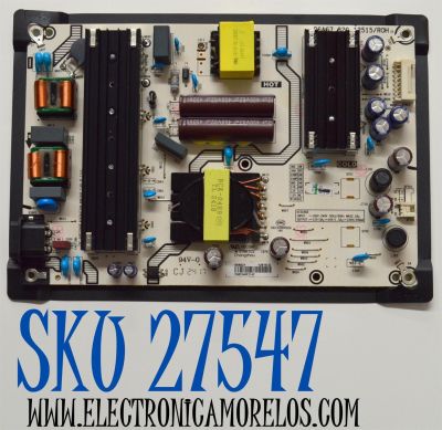 FUENTE DE PODER ORIGINAL PARA TV HISENSE / NUMERO DE PARTE 405621 / RSAG7.820.12515/ROH / HDCEM1 / 12515-D / CQC13134095636 / PANEL HD650H1U73-T0L1B6\R / DISPLAY HV650QUB-F72 REV.2.0 / MODELO 65A6N