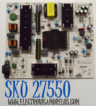 FUENTE DE PODER ORIGINAL PARA TV HISENSE / NUMERO DE PARTE 405300 / RSAG7.820.12385/ROH / CQC13134095636 / HDCEM1 / 12385-K / PANEL HD650H1U51-TALB6\ROH / DISPLAY T650QVN07.5 / MODELO 65QD65NF
