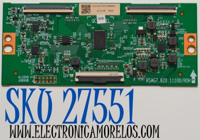 T-CON ORIGINAL PARA TV HISENSE / NUMERO DE PARTE 412138 / RSAG7.820.11100\ROH / H41802NV36A2 / TCFZ249QB4FC / FZ70G / PANEL HD650H1U51-TALB6\ROH / DISPLAY T650QVN07.5 / BOARD 65T55 S1M XL2 / 65T55 S1N XL1 / 65T55 S1K XR2 / 65T55 S1L XR1 / MODELO 65QD65NF