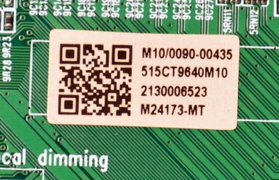 MAIN ORIGINAL PARA TV ONN ROKU 4K UHD HDR / NUMERO DE PARTE 515CT9640M10 / AMT9640-ZC01-01 / M10/0090-00435 / 2130006523 / M24173-MT / PANEL HF550QUB-F20 / DISPLAY HF550QUB-F20 / MODELO 100012586 55" - Imagen 3