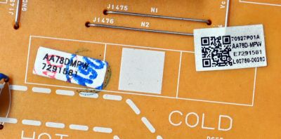 FUENTE DE PODER ORIGINAL PARA TV PHILIPS / NUMERO DE PARTE AA78DMPW / BAA78ZF01 02 1 / BAA78ZF01021 / AA78D-MPW / 70927P01A / PANEL UAA80XH / DISPLAY V650DJ4-QS5 REV.T1 / MODELO 65PFL5602/F7 / 65PFL5602/F7 C - Imagen 3