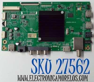 MAIN ORIGINAL PARA TV ROKU 4K UHD HDR / NUMERO DE PARTE 515C90104M09 / MT90104-ZC01-01 / M09/1548-01959 / 2130005303 / M23113-MT / PANEL V500DJ7-QE1 (D6) / DISPLAY V500DJ7-QE1 REV.D6 / MODELO 100012585 50"