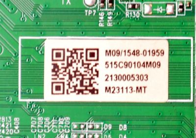 MAIN ORIGINAL PARA TV ROKU 4K UHD HDR / NUMERO DE PARTE 515C90104M09 / MT90104-ZC01-01 / M09/1548-01959 / 2130005303 / M23113-MT / PANEL V500DJ7-QE1 (D6) / DISPLAY V500DJ7-QE1 REV.D6 / MODELO 100012585 50" - Imagen 3