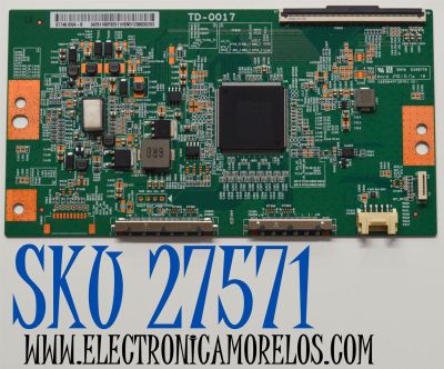 T-CON ORIGINAL PARA TV SONY / NUMERO DE PARTE 34291100F925 / TD-0017 / ST7461D04-B / 34291100F92511HSND / PANEL YDEO075MNS11 / DISPLAY ST7461D04-B V2.1 / BOARD ST7461D04-6-XR-1 / ST7461D04-6-XL-2 / ST7461D04-6-XM-1 / MODELO K-75XR70C / K75XR70C