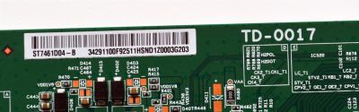 T-CON ORIGINAL PARA TV SONY / NUMERO DE PARTE 34291100F925 / TD-0017 / ST7461D04-B / 34291100F92511HSND / PANEL YDEO075MNS11 / DISPLAY ST7461D04-B V2.1 / BOARD ST7461D04-6-XR-1 / ST7461D04-6-XL-2 / ST7461D04-6-XM-1 / MODELO K-75XR70C / K75XR70C - Imagen 2