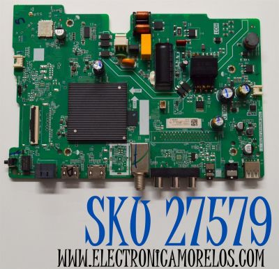 MAIN FUENTE COMBO ORIGINAL PARA TV HISENSE FHD GOOGLE TV / NUMERO DE PARTE 413924 / TPD.MT9216T.PB705 (T) / 32A35HUA(0002) / 411768 / G24157M / PANEL JHD315H1F71-TXL4B1 / DISPLAY HV320FHB-F41 / MODELO 32A45K