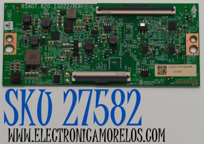 T-CON ORIGINAL PARA TV HISENSE / NUMERO DE PARTE 337302/ RSAG7.820.13222/ROH / 351643 / TCFZ24AAA3W0 / PANEL HD850HIU52-T0LF\ROH / DISPLAY T850QVN03.7 / BOARD 85T14 S18 XR / 85T14 S0P XC / 85T14 S19 XL / MODELO 85QD75N