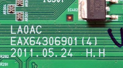 MAIN ORIGINAL PARA TV LG / NUMERO DE PARTE 61624501 / EAX64306901 / EAX64306901(4) / PANEL LC550EUF (SD)(A1) / MODELO 55LV355B-UA / 55LV355B-UA.AUSYLJR - Imagen 3