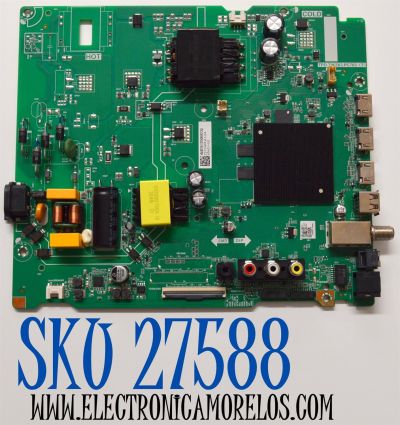 MAIN FUENTE COMBO ORIGINAL PARA TV HISENSE 4K UHD QLED FIRE TV / NUMERO DE PARTE 406307 / TPD.T962X3.PC703 (T) / 43A51HUF / A24080330 / N24212Q / PANEL HD425Y1U51-T0LHK5\ROH / DISPLAY T430QVN03.7  / MODELO  43QD65NF