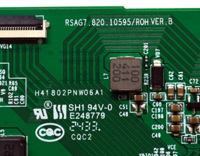 T-CON ORIGINAL PARA TV HISENSE / NUMERO DE PARTE 290692 / RSAG7.820.10595/ROH VER.B / 280750 / H41802PNW06A1 / PANEL HD425Y1U51-T0LHK5\ROH / DISPLAY T430QVN03.7 / BOARD 43T10-S0F XL BD / 43T10-S0G XR BD / MODELO 43QD65NF - Imagen 3