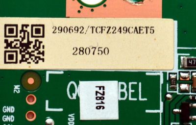 T-CON ORIGINAL PARA TV HISENSE / NUMERO DE PARTE 290692 / RSAG7.820.10595/ROH VER.B / 280750 / H41802PNW06A1 / PANEL HD425Y1U51-T0LHK5\ROH / DISPLAY T430QVN03.7 / BOARD 43T10-S0F XL BD / 43T10-S0G XR BD / MODELO 43QD65NF - Imagen 2