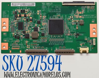 T-CON ORIGINAL PARA TV SONY / NUMERO DE PARTE 34291100F825 / TD-0017 / ST7461D04-D / 34291100F82511HTND / PANEL YDEO075MDS02 / DISPLAY ST7461D04-D V2.1 / BOARD ST7461D04-6-XR-1 / ST7461D04-6-XL-1 / ST7461D04-6-XM-1 / MODELO K-75XR90C / K75XR90C