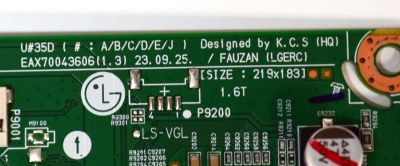 MAIN ORIGINAL PARA TV LG 4K UHD HDR SMART TV / NUMERO DE PARTE EBT67554702 / EAX70043606 / EAX70043606(1.3) / 67554702 / PANEL NC550TQG-ABKHA / DISPLAY HV550QUB-F1D / MODELO 55UR8000AUA / 55UR8000AUA.BUSFLKR - Imagen 3