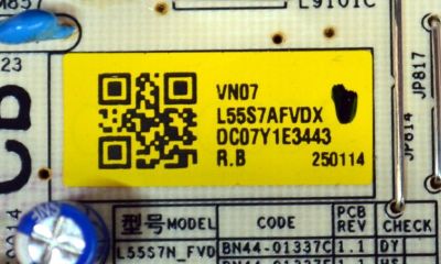 FUENTE DE PODER ORIGINAL PARA TV SAMSUNG / NUMERO DE PARTE L55S7AFVDX / L55S7_FVD / PANEL CY-BF055HGXV8H / LC550EQC (SS)(A4) / MODELO UN55U8000FBXZA / UN55U7900FFXZA - Imagen 4