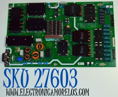 FUENTE DE PODER ORIGINAL PARA TV PHILIPS / NUMERO DE PARTE N012406-002725 / N012406-002725-002 / R8U92C / R8U91S / 24B0542U / PW01668 / PANEL RAE650WY (LW0-004) REV.00 / MODELO 65OLED974/F7