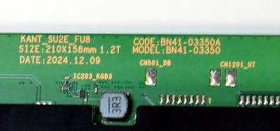 MAIN ORIGINAL PARA TV SAMSUNG 4K UHD HDR / NUMERO DE PARTE BN96-61259X / BN41-03350A / BN41-03350 / KANT_SU2E_FU8 / BN9661259X / BN96-60873A / BN96-60372A / PANEL CY-BF043HGNV3H / DISPLAY V430DJ1-Q01 4E7 / BN96-59942A / MODELO UN43U8000FBXZA DB01 - Imagen 4