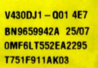 MAIN ORIGINAL PARA TV SAMSUNG 4K UHD HDR / NUMERO DE PARTE BN96-61259X / BN41-03350A / BN41-03350 / KANT_SU2E_FU8 / BN9661259X / BN96-60873A / BN96-60372A / PANEL CY-BF043HGNV3H / DISPLAY V430DJ1-Q01 4E7 / BN96-59942A / MODELO UN43U8000FBXZA DB01 - Imagen 2