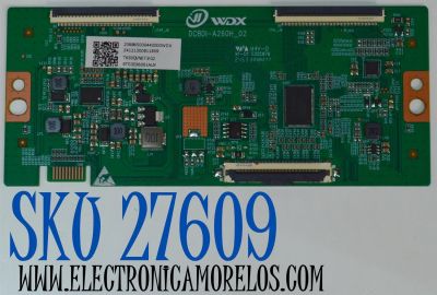 T-CON ORIGINAL PARA TV ONN / NUMERO DE PARTE 8T03D36061AUX / DCBDI-A260H_02 / T650QVN07.9 02 / 206B65000440000WDX / 24121300811809 / PANEL TPT650WR-QVN07.U REV:S902A / DISPLAY T650QVN07.9 / BOARD 65T55 S1N XL1 / 65T55 S1L XR1 / MODELO 100012587 65"